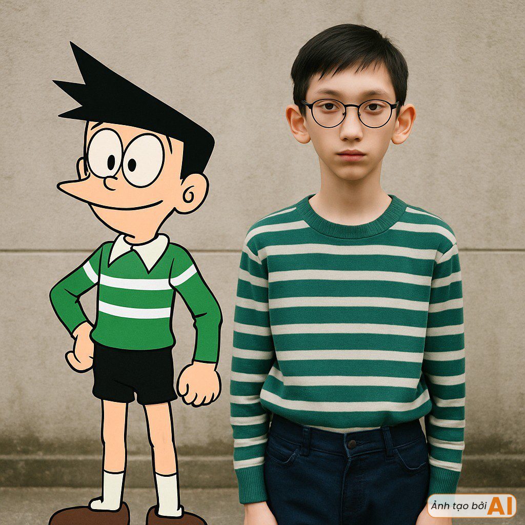 Doraemon Characters Transformed into Real People: Shizuka is More Beautiful than the Original, a Name That Seems to Step Out of a Comic 3 Doraemon character Suneo transformed into a realistic young man.