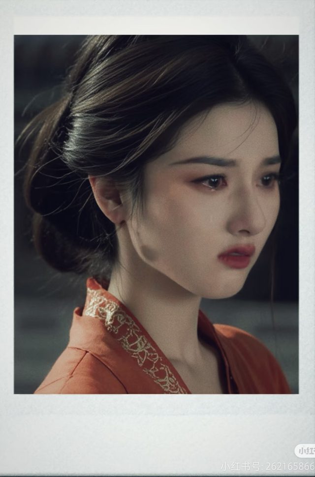 The Most Beautiful Beauty of the Warring States in China Today: A Countenance Like Diao Chan Stepping Out of a Novel, Stunning Visual Shock with Every Glance 9 Fan-made Polaroid image of Tong Tu Nhi.