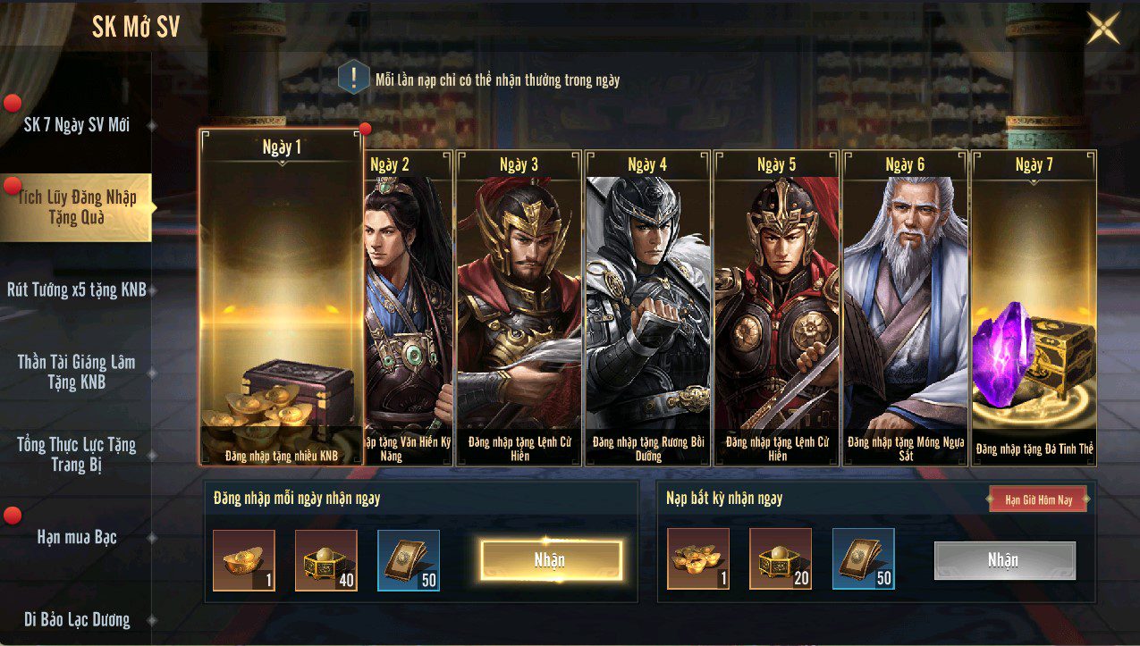 The Spirit of the Three Kingdoms officially launches on June 26 – Compete for the top spot in the 9999 Gold Ring and iPhone 16 Pro Max 2 Tam Quốc officially launched on June 26 - Top rewards include 9999 Gold Coins and iPhone 16 Pro Max.