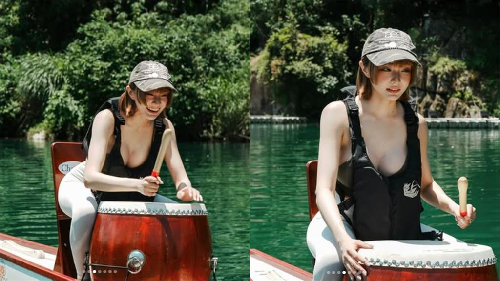 Causing a stir at the boat racing festival, the stunning hot girl unexpectedly turns out to be a "familiar" face 2 Stirring up a storm at the dragon boat festival, the beautiful hot girl goes viral, turns out to be a true star