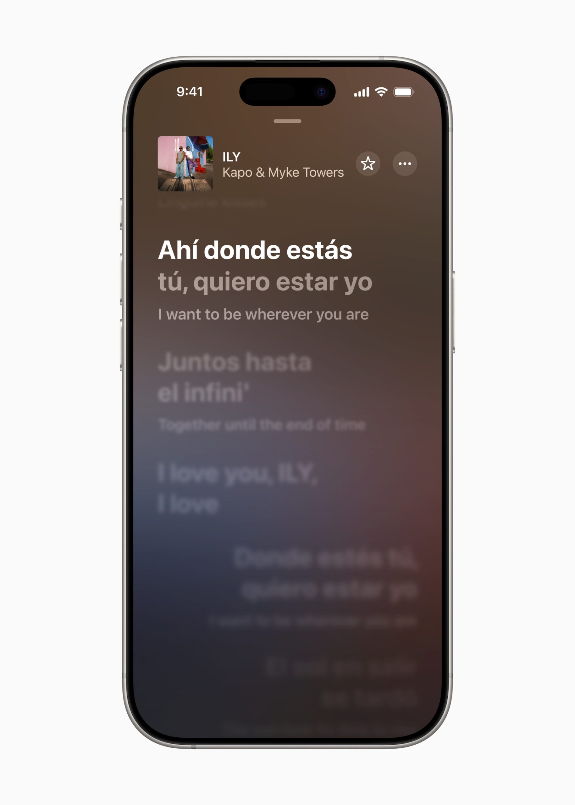 The Lyrics Translation feature in the Apple Music app helps users understand the lyrics of their favorite songs. Apple enhances iPhone experience with iOS 26 - Image 6.