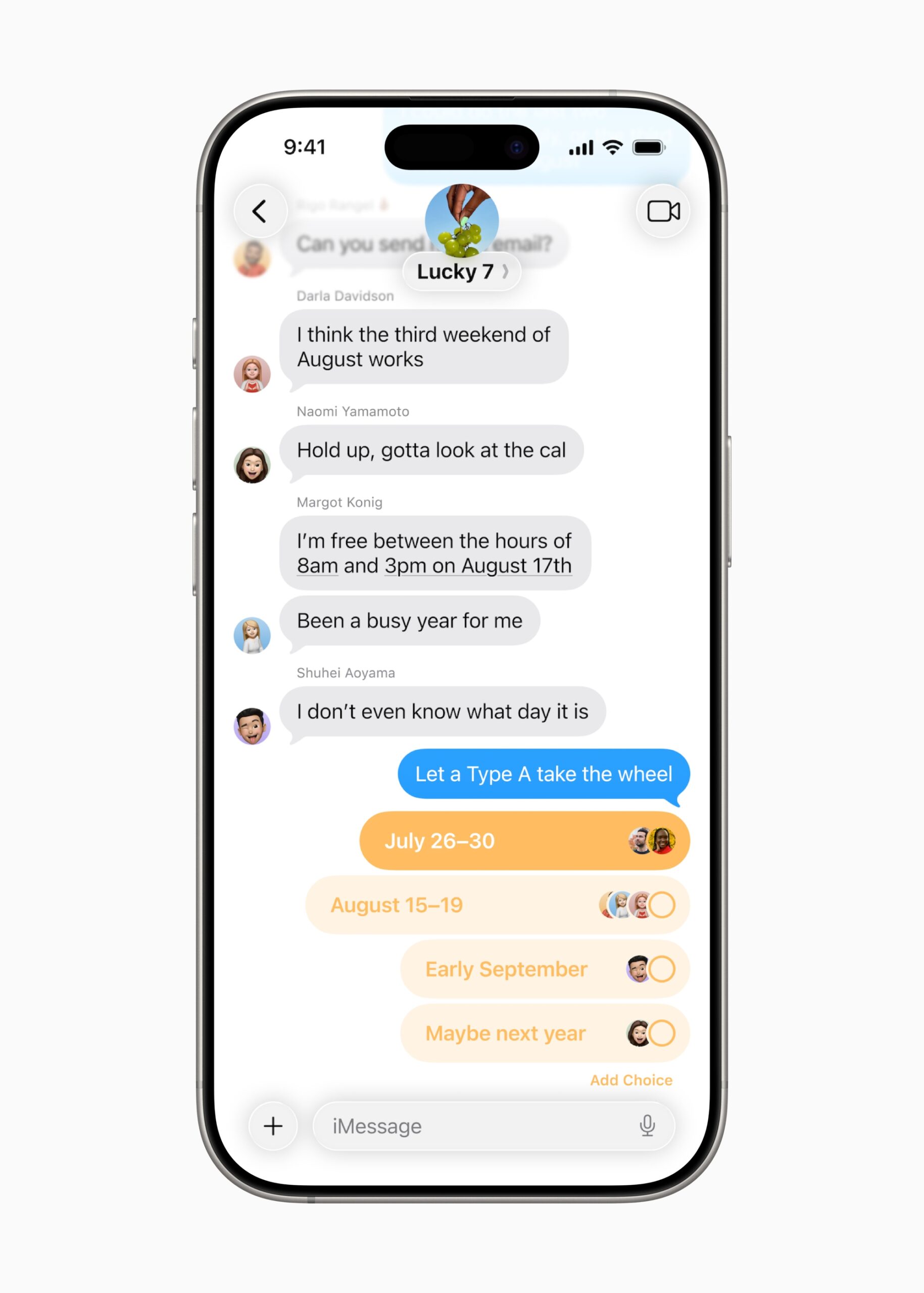 iOS 26 allows users to create polls in the Messaging app. Apple enhances iPhone experience with iOS 26 - Image 4.