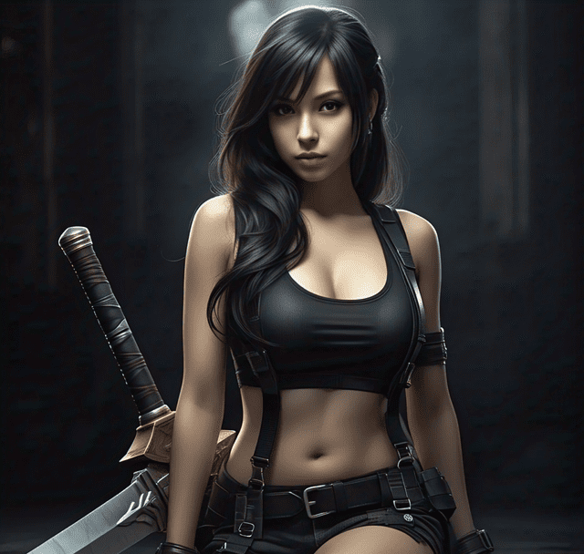 Tifa Lockhart in battle