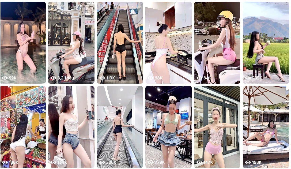 1.1 million views of the girl picking up items in revealing clothing, netizens shake their heads "too inappropriate" 6 1.1 million views for a girl in a revealing outfit, CĐM comments