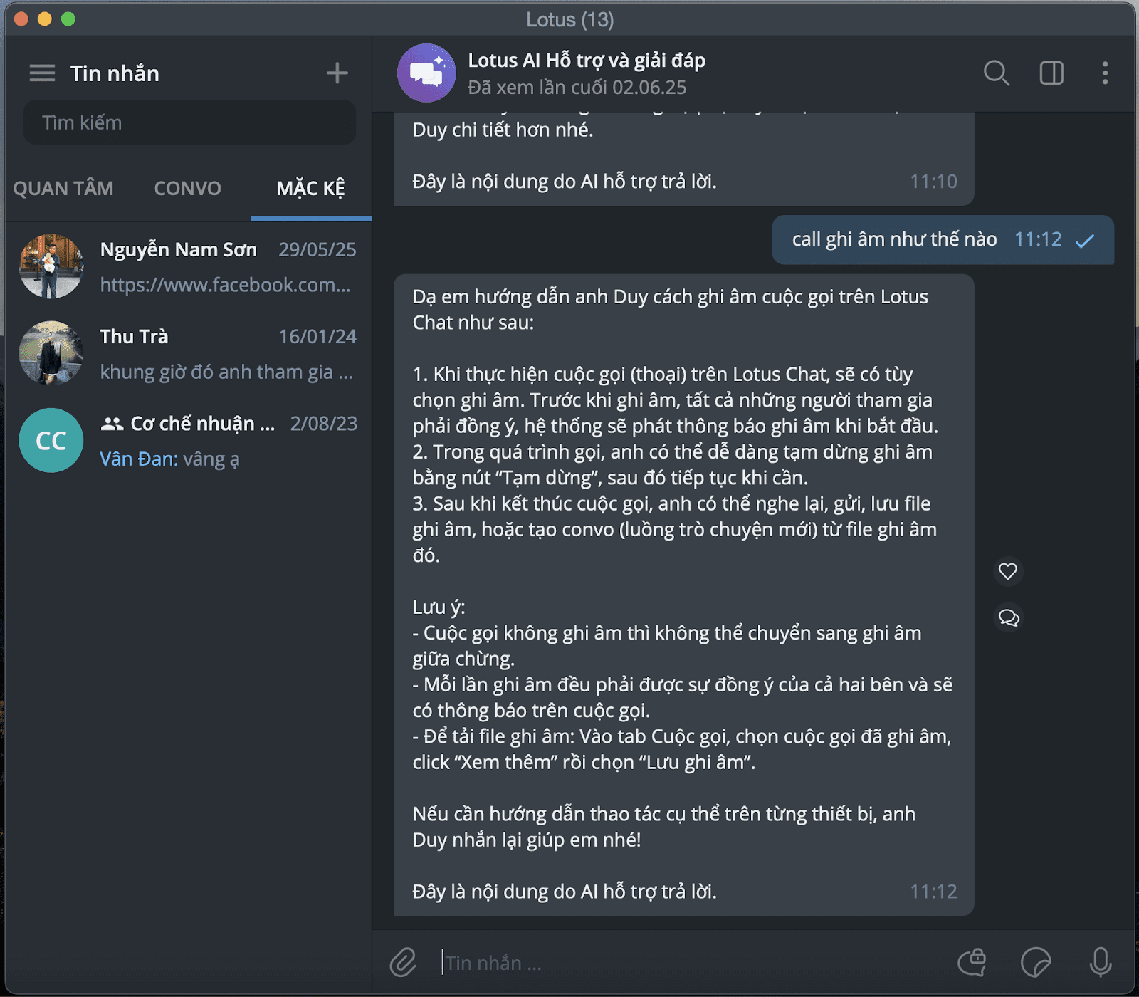 User interface of Lotus Chat and Telegram has similarities User interface of Lotus Chat and Telegram has similarities