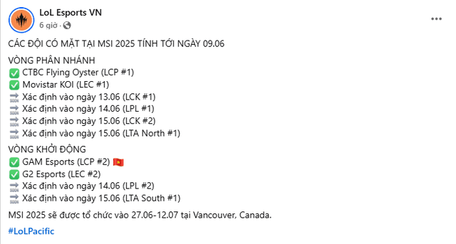 Two of GAM's three opponents are strong teams like G2 and another team from the LPL. Two of GAM's three opponents are strong teams like G2 and another team from the LPL.