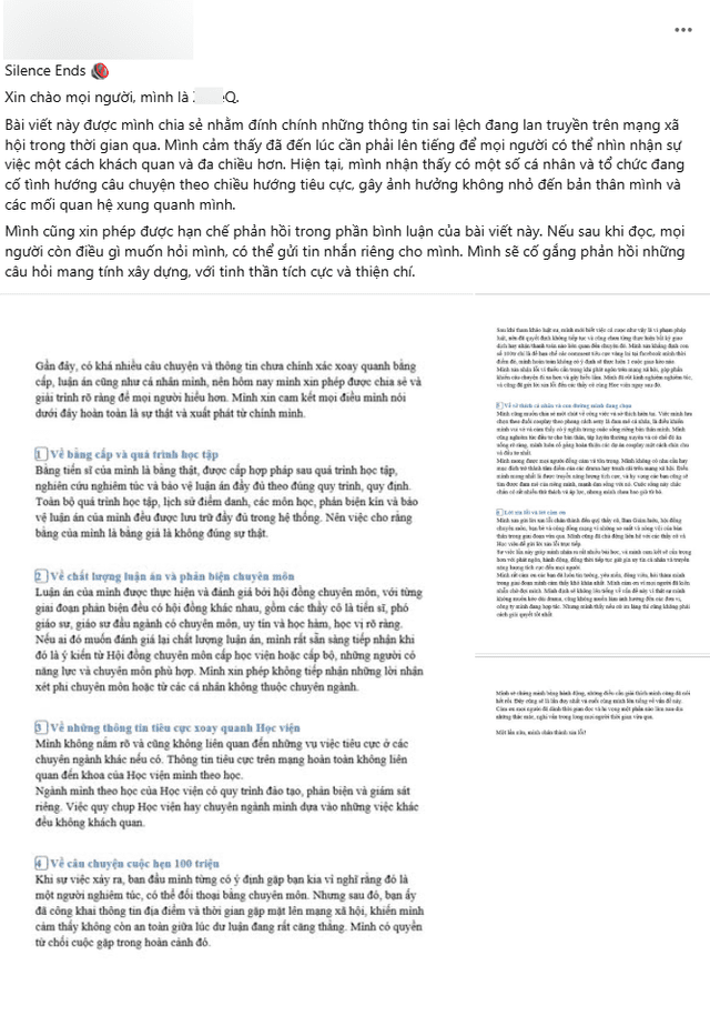 Main post of Z.Q but doesn't address the allegations Main post of Z.Q but doesn't address the allegations