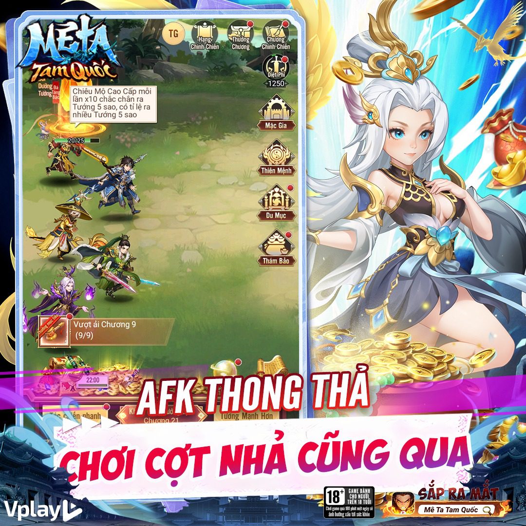 Mê Ta Tam Quốc - Vplay: The Romance of the Three Kingdoms in a Turbulent Era, Opening a Tumultuous Time-Traveling Era 3 Mê Ta Tam Quốc - Vplay: Engaging gameplay with strategic depth.