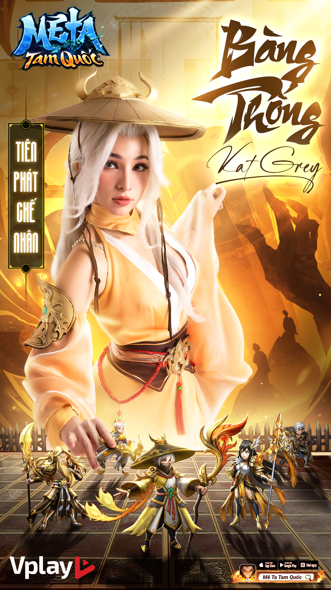 Kat Grey plays the role of Bàng Thống, showcasing a vibrant and powerful performance. Kat Grey plays the role of Bàng Thống, showcasing a vibrant and powerful performance.
