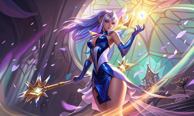 Lux in her Dark Sorceress skin looks more vibrant and chaotic. Lux in her Dark Sorceress skin looks more vibrant and chaotic.