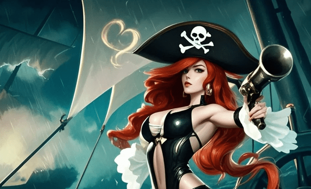 Miss Fortune has a striking appearance. Miss Fortune has a striking appearance.