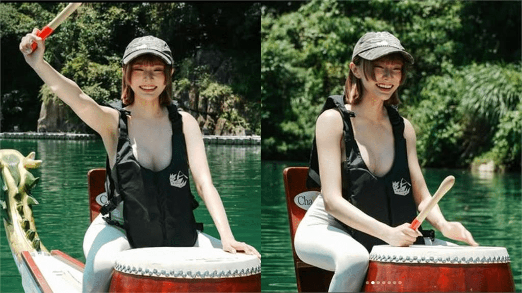 Causing a stir at the boat racing festival, the stunning hot girl unexpectedly turns out to be a "familiar" face 1 photo-1748412758705