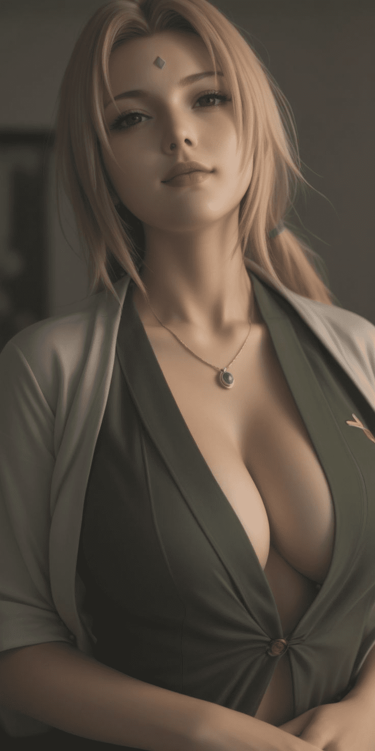 AI Accurately Recreates Fifth Hokage Tsunade "Perfectly", Sculpted Body According to the Original 1 Tsunade AI Reimagining