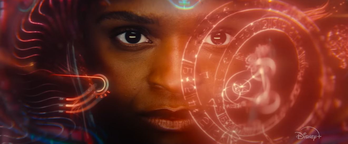 Riri Williams dons the first armor in the MCU that integrates magic - Image: Marvel Studios. 1 - ava.JPG