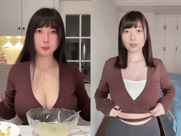Making food clips, female streamer encounters a "sensitive" accident, unable to cover up in time 4 photo-1750235019201
