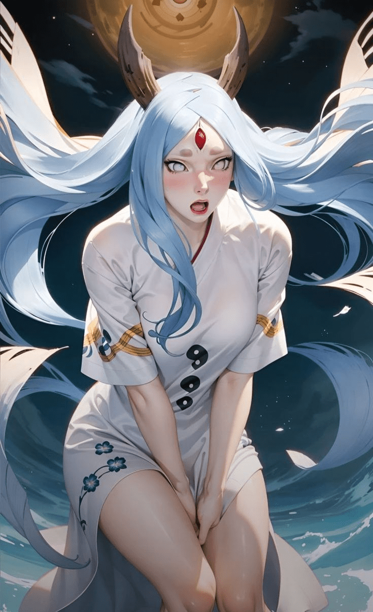 AI recreates the moon goddess Kaguya in Naruto with a captivating window to the soul 5 AI recreates Kaguya Ōtsutsuki in Naruto with a more serene appearance - Image 5.