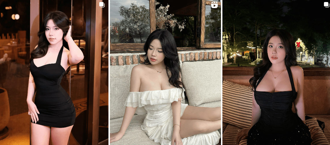 Close-up of a stunning photo collection of the hot girl adored by thousands 6 Thuy Phuong Nguyen in a daring pose