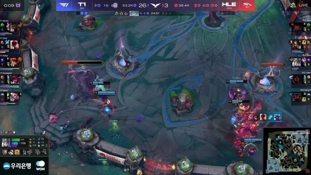 HLE stumbles against T1. t1 hle 1 17499842881901192823907