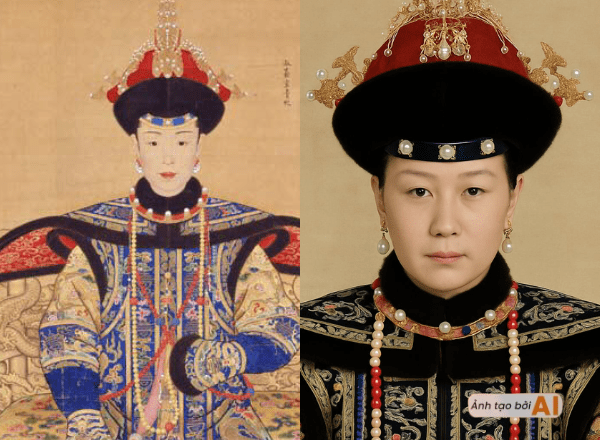 Image generated by AI of Hoa Thach Hoa Gia showing significant differences compared to the portrayal in the film. The true beauty of Ha Tu Vy depicted using AI, showcasing a stark contrast to her film character.