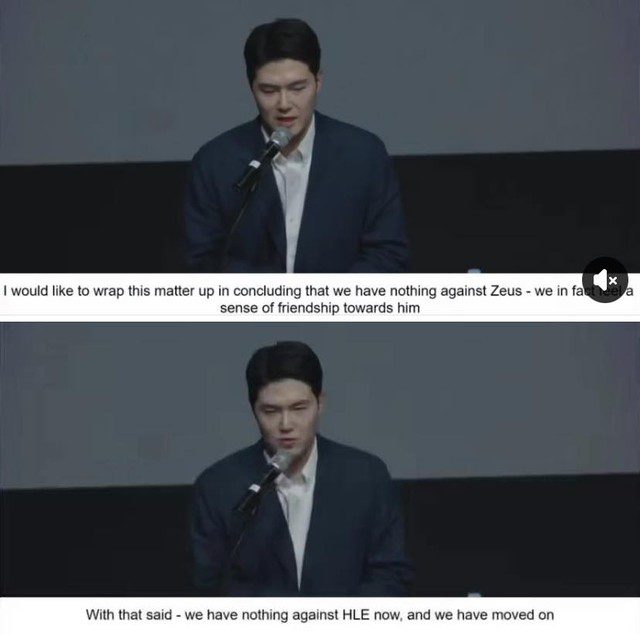 COO T1 apologizes to Zeus and his family for the controversies that arose from this transfer situation. T1 officially speaks out about the situation of Zeus and Gumayusi amidst various controversies - Image 2.