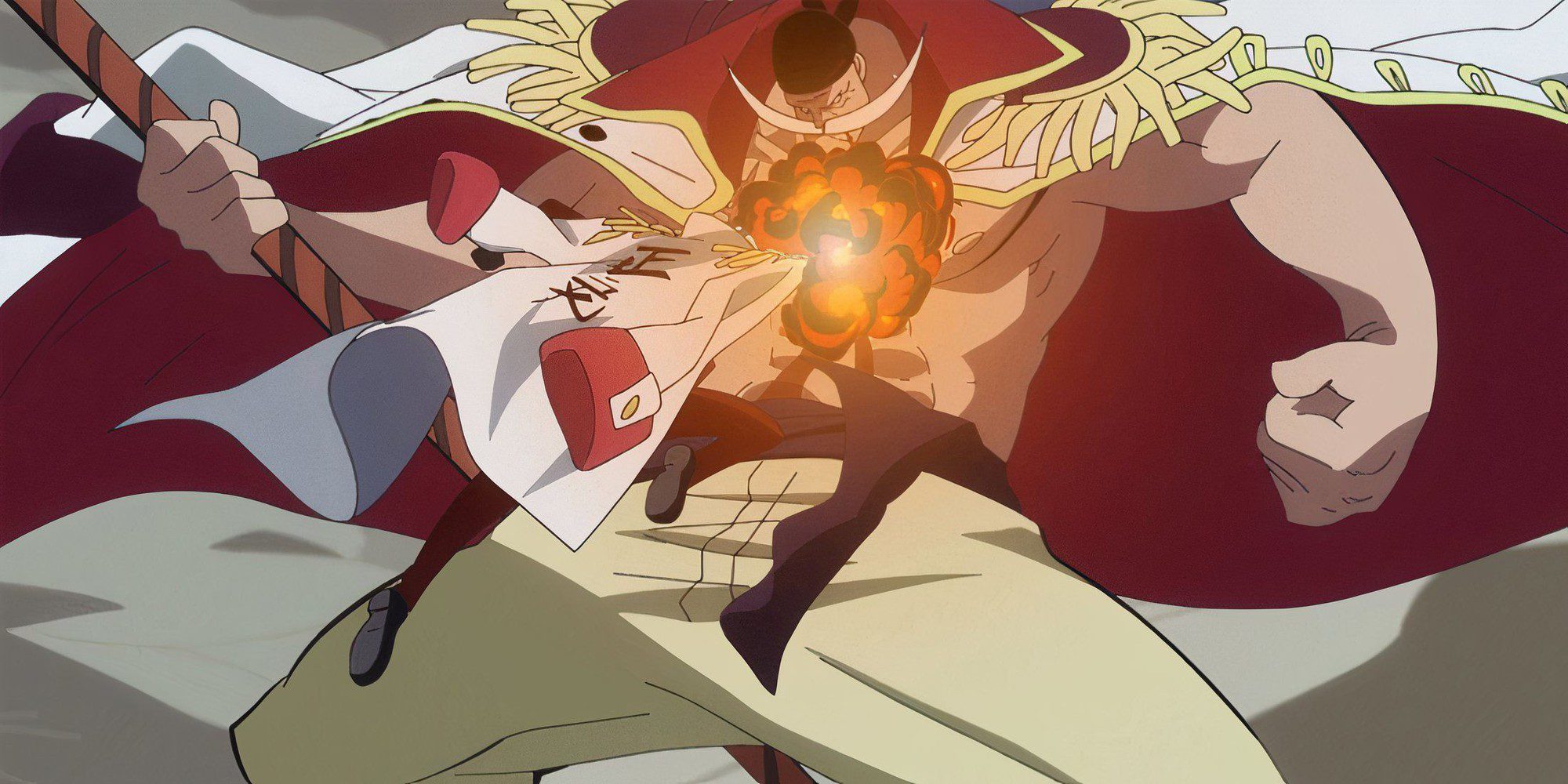Akainu Punching Whitebeard Akainu Punching Whitebeard