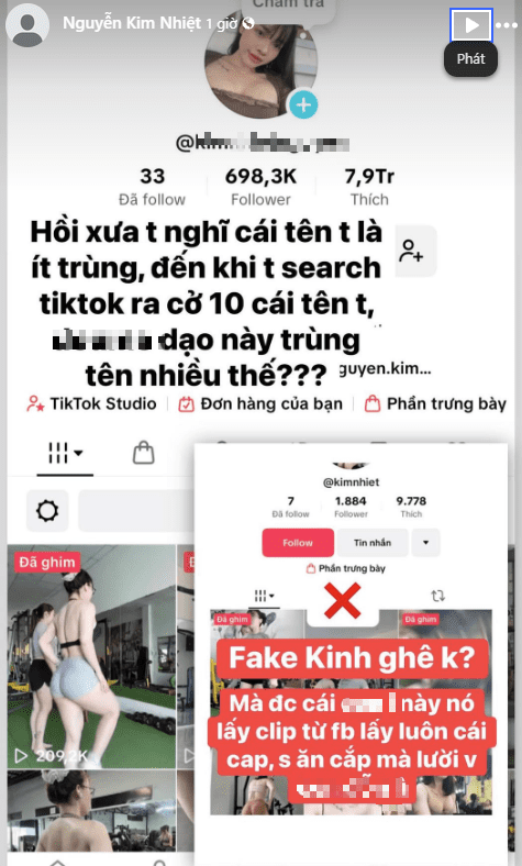 Several Times Causing a "Fever," Female Gym Trainer Fumes When Questioned by the Public 8 Kim Nhiệt celebrating her growth on social media