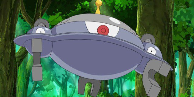 Magnezone is an evolution of Magneton, resembling a UFO. Magnezone