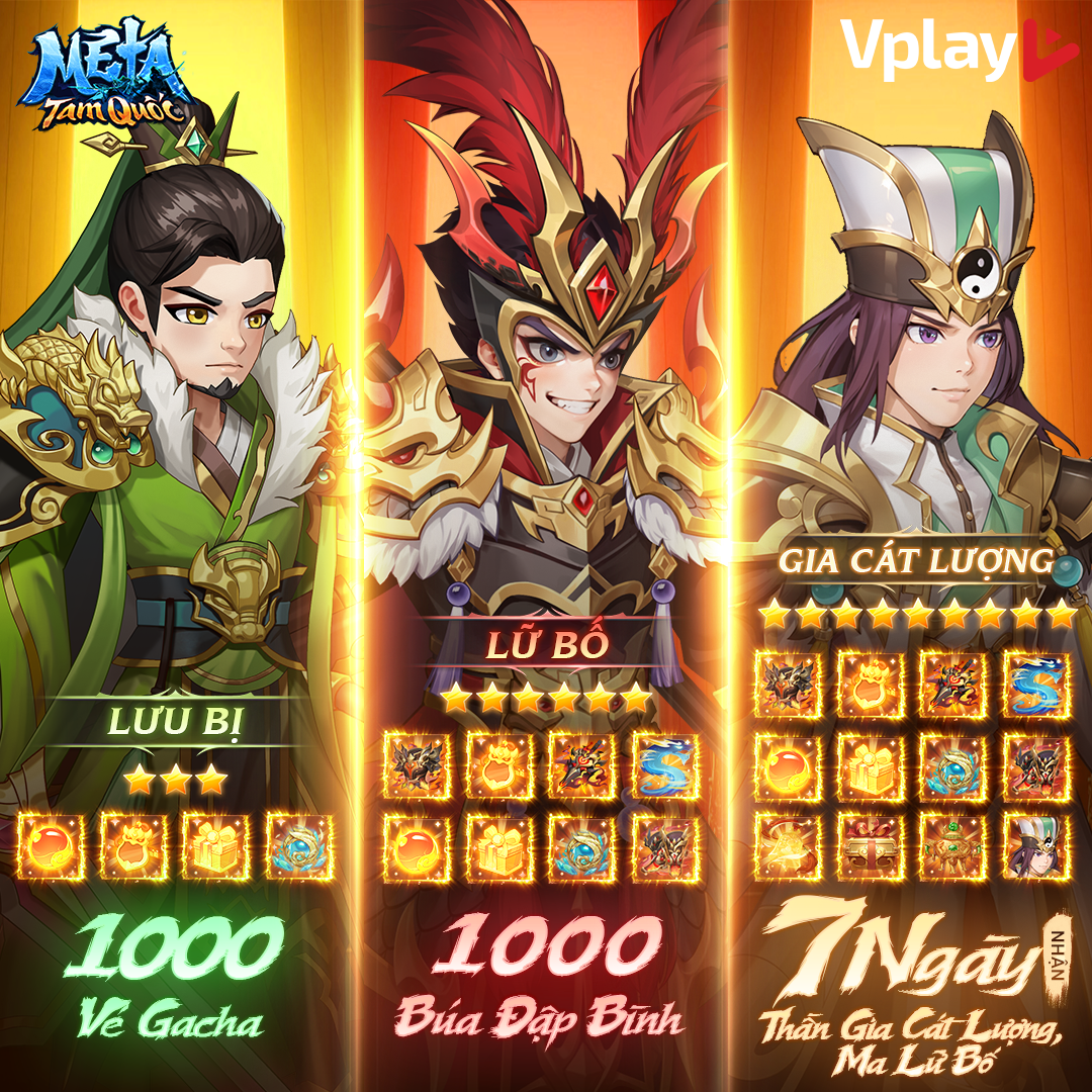 Mê Ta Tam Quốc - Vplay makes Vietnamese gamers "stir" with super attractive benefits 5 Mê Ta Tam Quốc - Vplay captivates Vietnamese gamers with its appealing features.