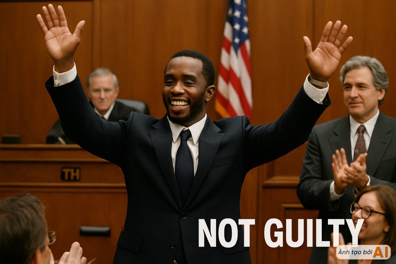 AI generated image Diddy has been declared guilty of the most serious charges!