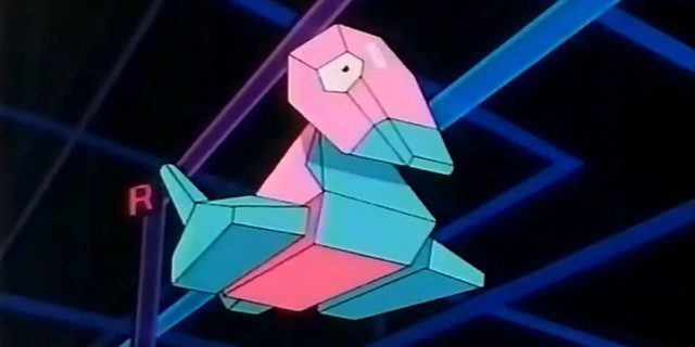 Porygon has a blocky shape, looks artificial, and is not found in nature. Porygon