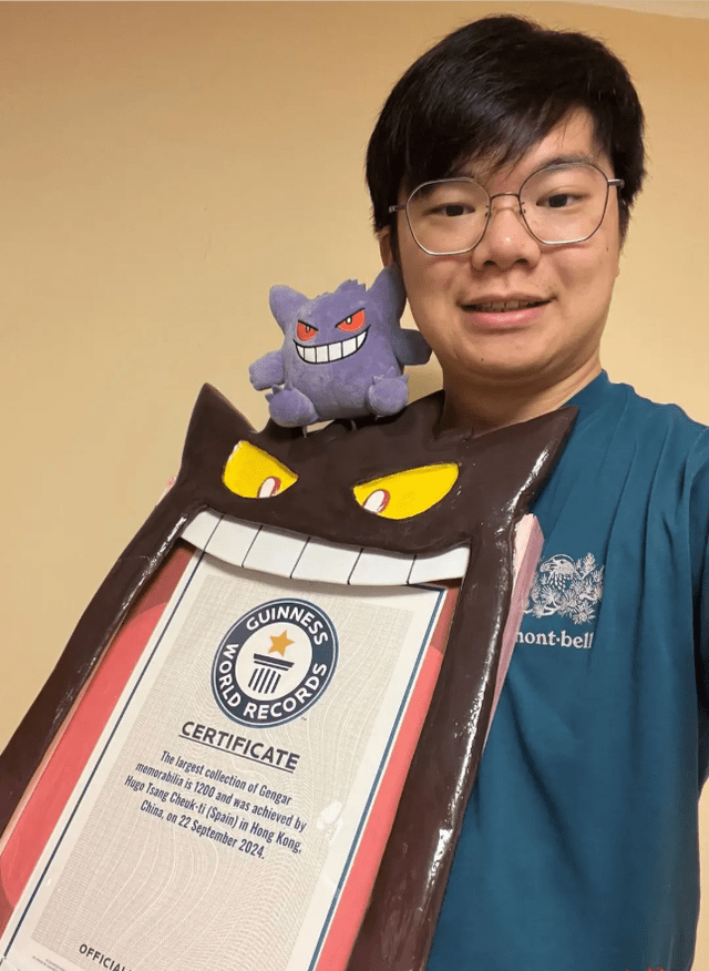 Zeng Zhuodi with his Pokémon collection Zeng Zhuodi with his Pokémon collection